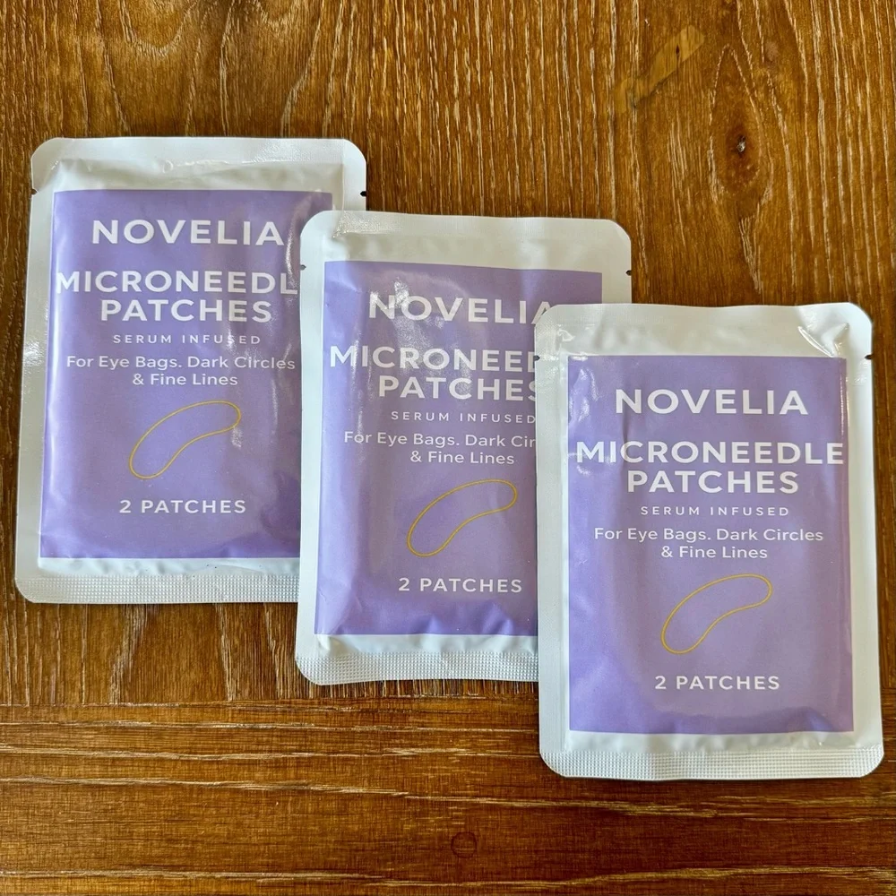 1 set of 3 pairs Novelia serum infused microneedle patches - Picture 2 of 6